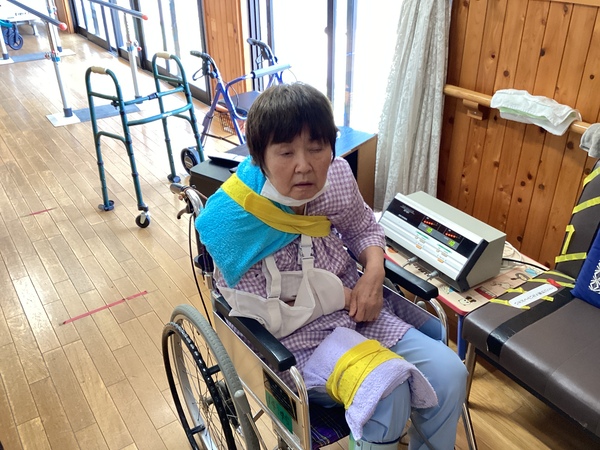 温熱療法中です