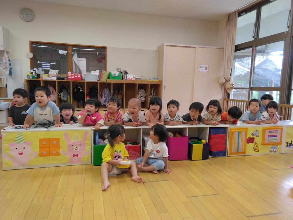 待っている
