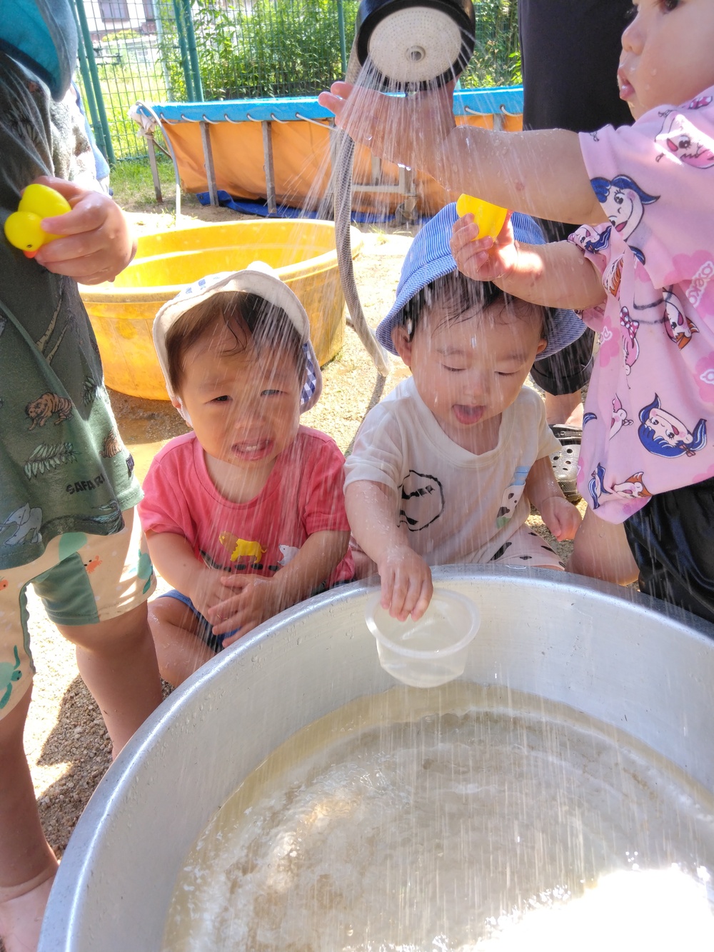 水遊びの様子