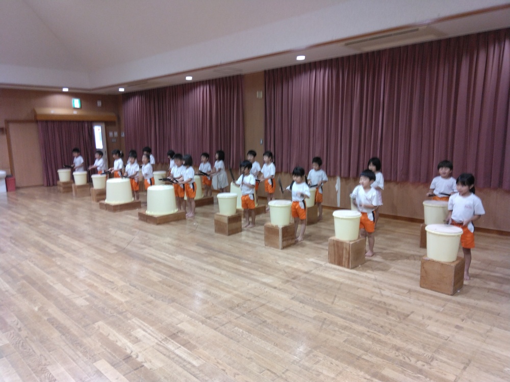樽太鼓の様子
