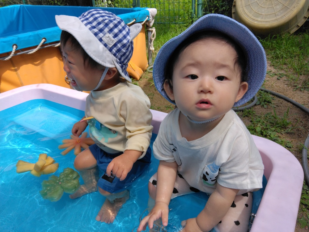 水遊びの様子
