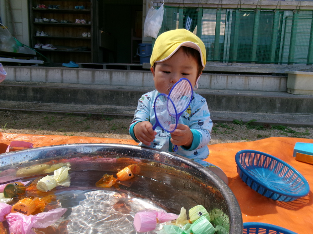水遊びの様子