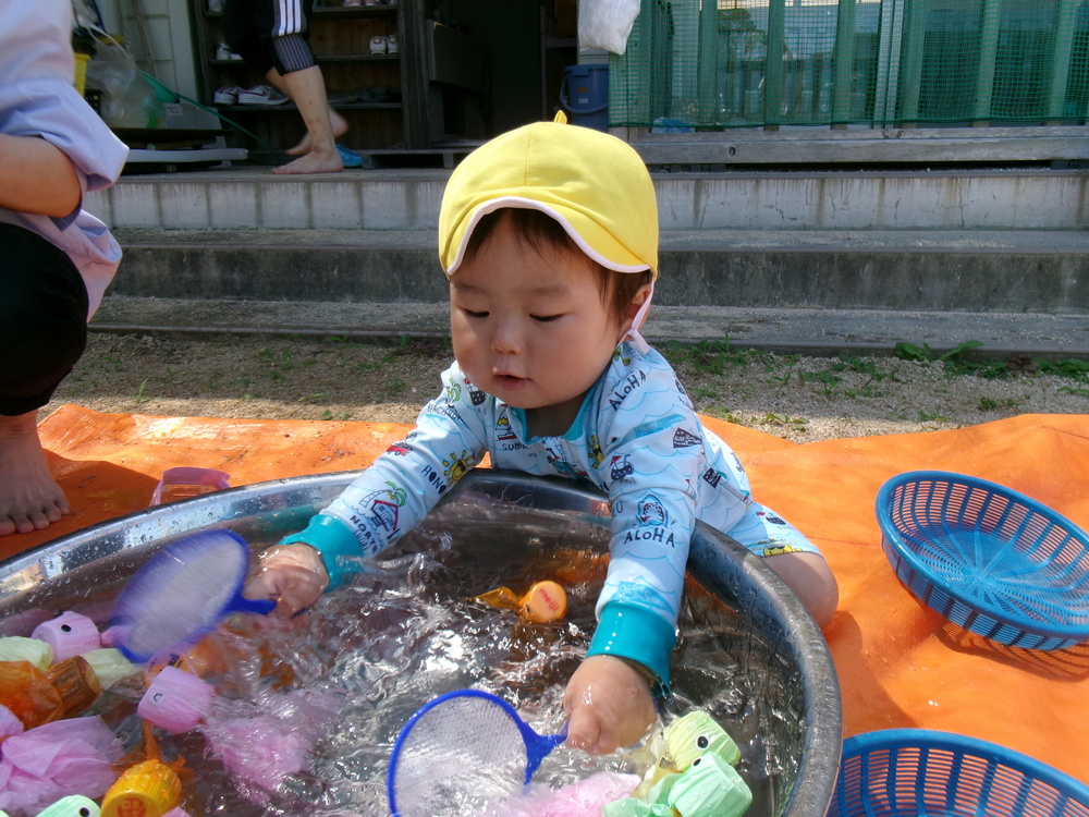 水遊びの様子