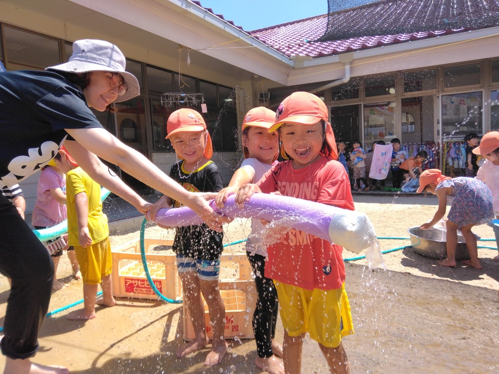 水遊びの様子