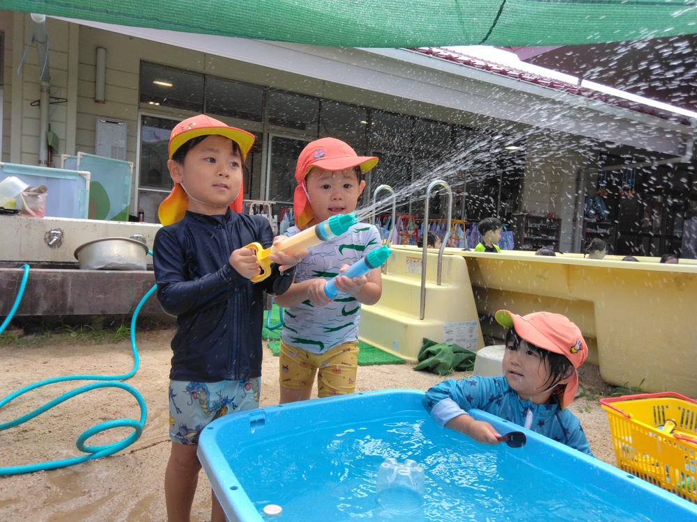 水遊び