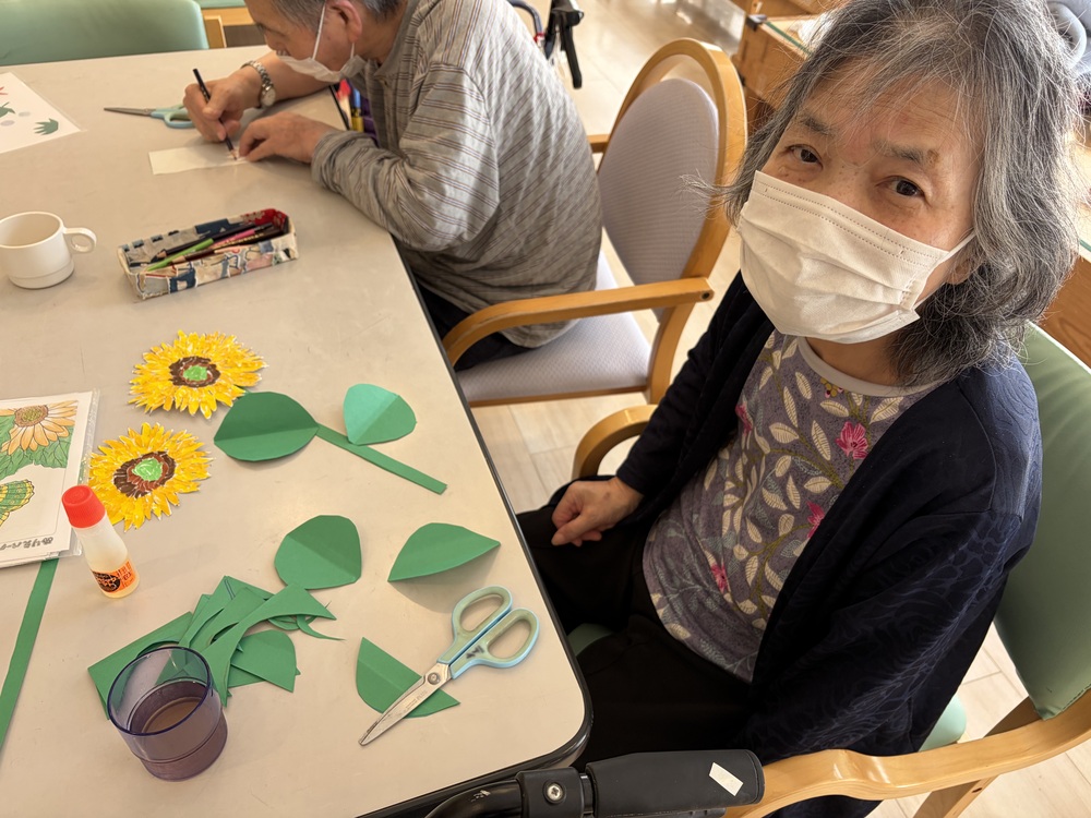 手芸の様子