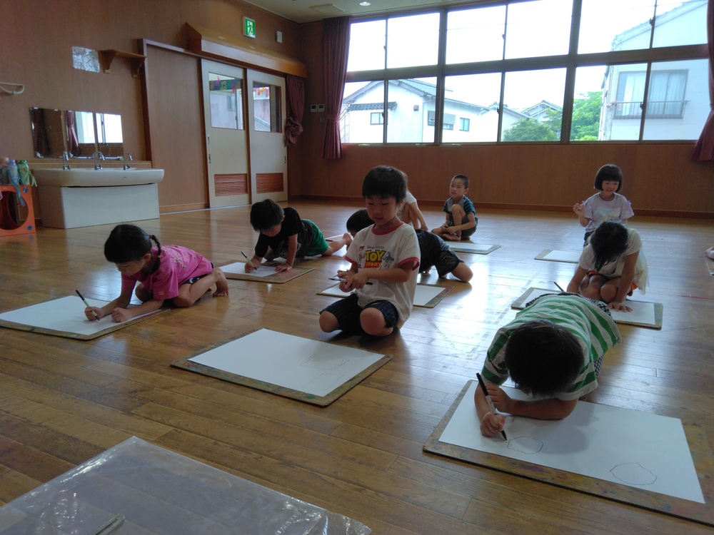 夏祭りの描画1