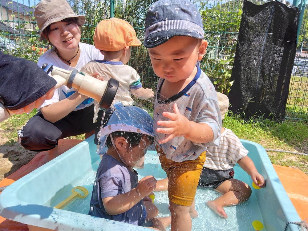 水遊びの様子