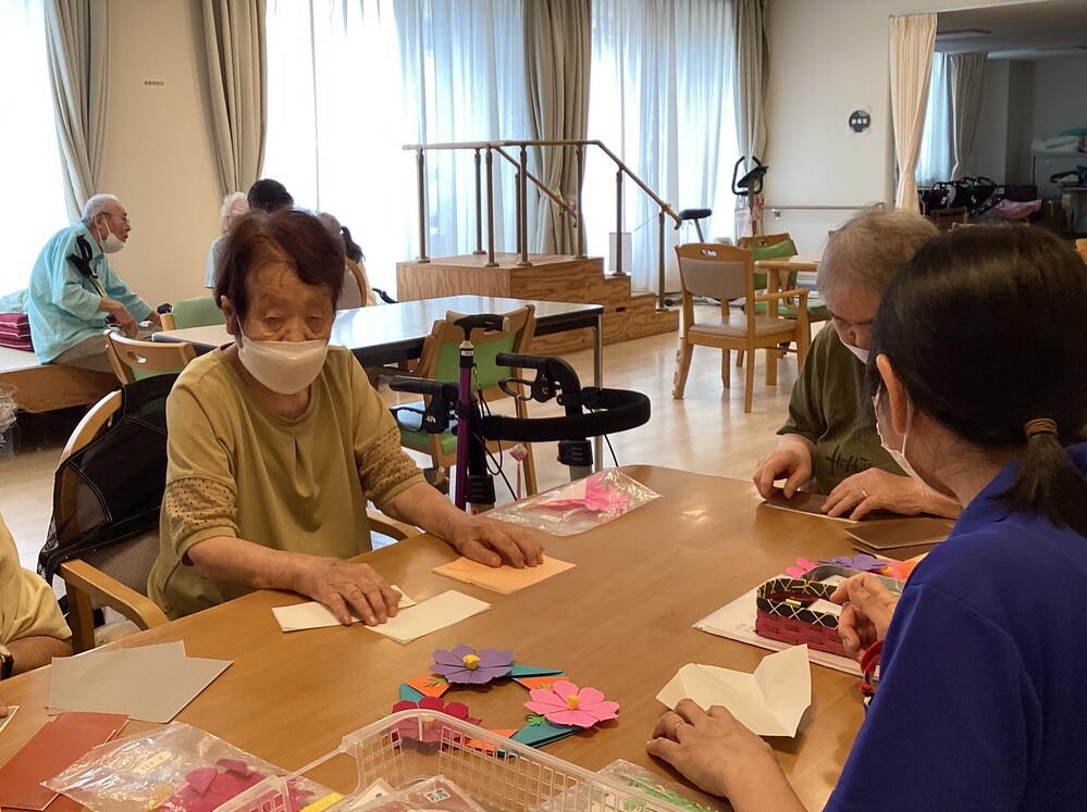 手芸の様子