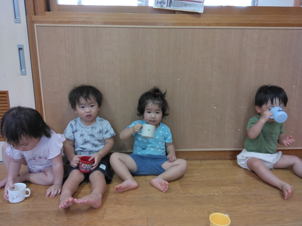 水分補給の様子
