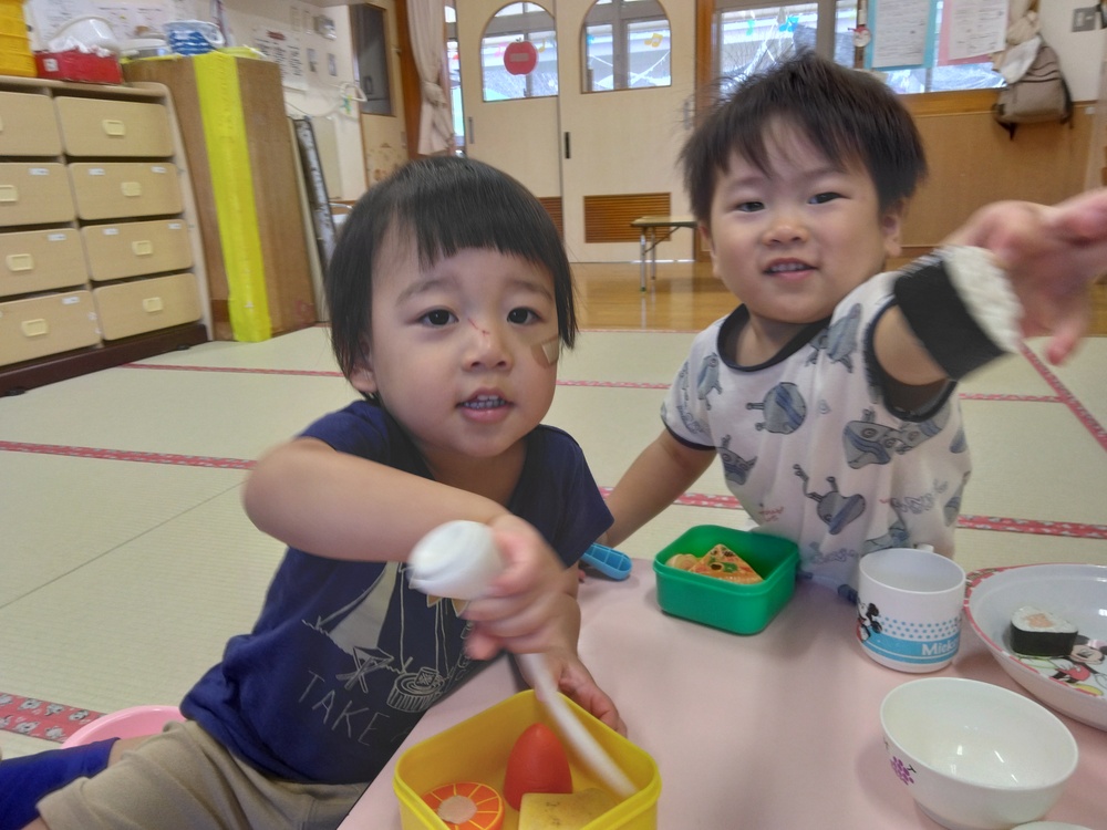 おままごとの様子