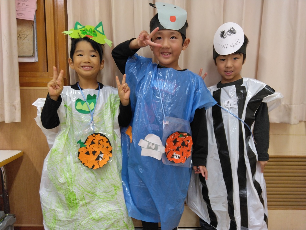 仮装をした子どもたち