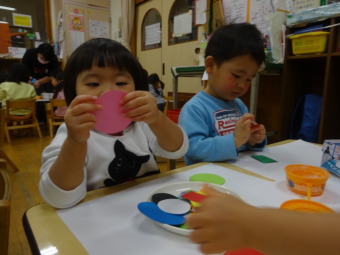 色 形遊び 忍者ごっこ 相愛保育園