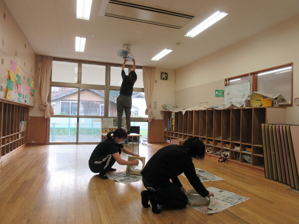 環境整備の様子