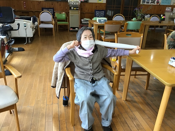 タオル体操です