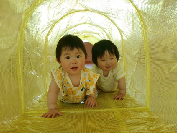 ハイハイをしている子ども