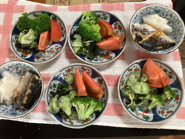 酢の物と野菜