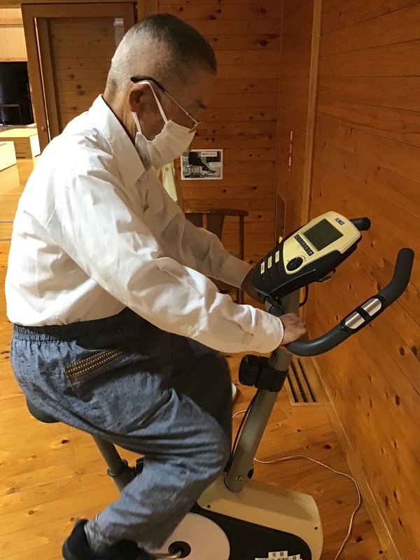 自転車実施中です