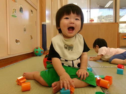 ブロックを重ねる