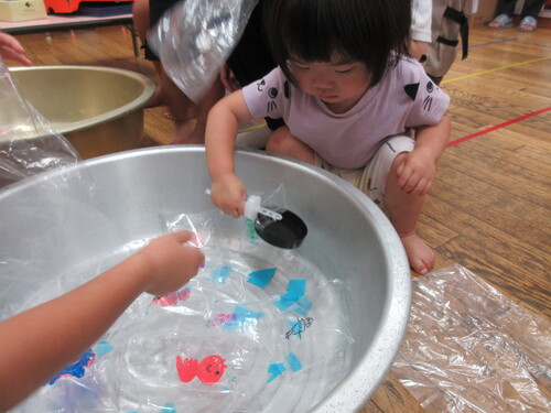 中日ごっこの様子