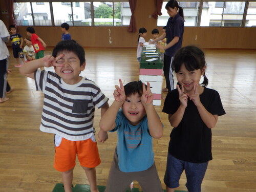 運動会の練習の