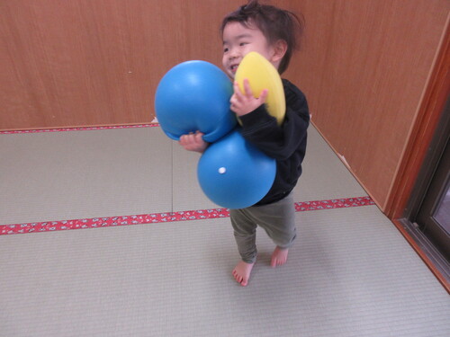 ボール遊びの様子
