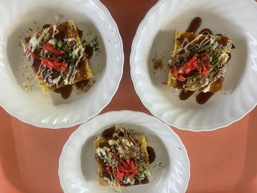 お好み焼き風卵焼き