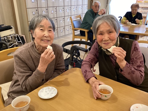 おいしいですと言われる利用者さん