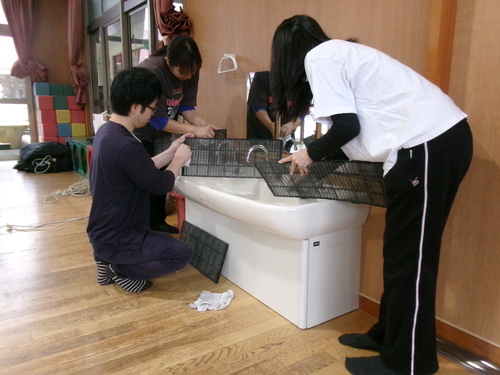 環境整備の様子