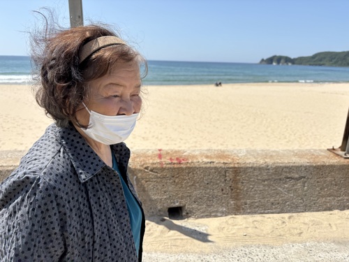 海と利用者さん