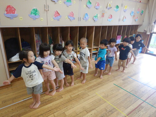 リズム運動の様子