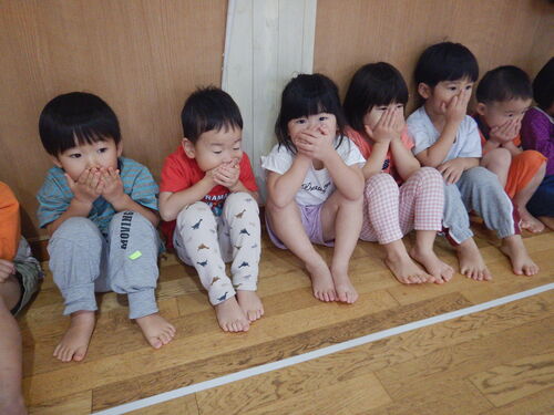 避難訓練の様子