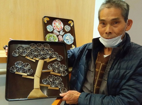 Wさん祝い盆作品