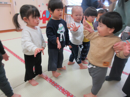 タッチしている