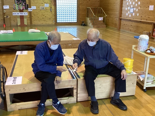 スプーンリレーをしました