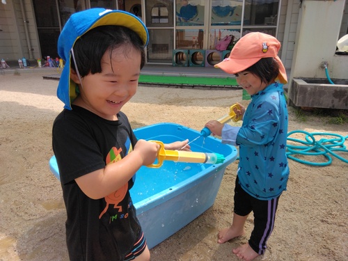 水遊び