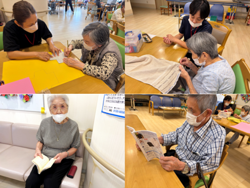 小グループ、読書の様子