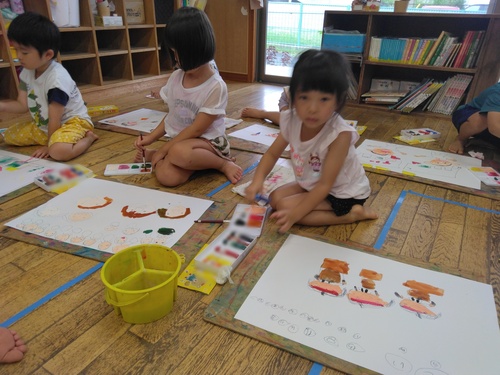 色塗りをしている様子２