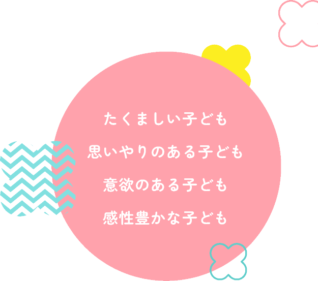 たくましい子ども思いやりのある子ども意欲のある子ども感性豊かな子ども